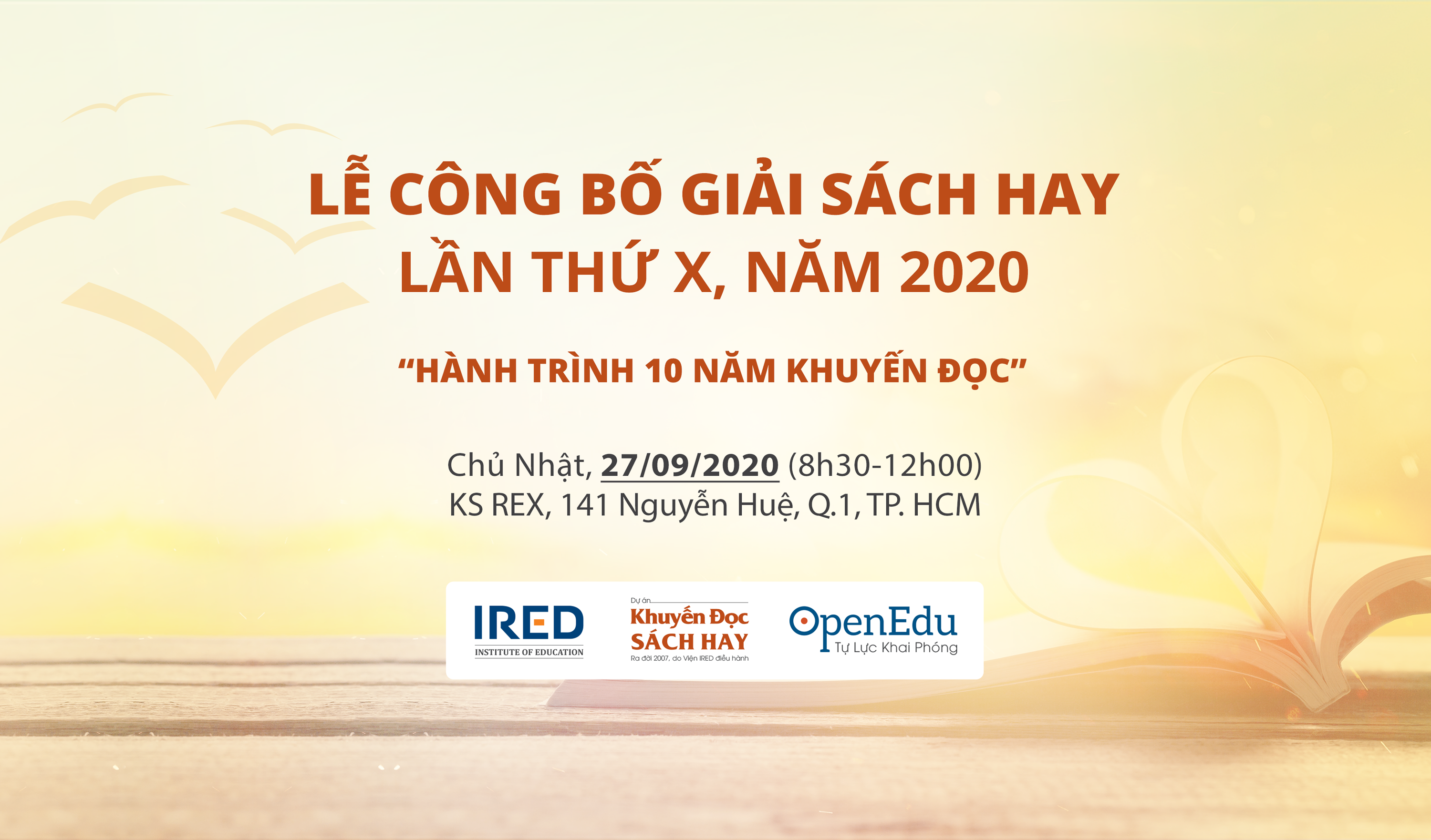 LỄ CÔNG BỐ GIẢI SÁCH HAY LẦN THỨ X, NĂM 2020